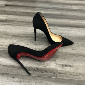 Suede Louboutin Pumps